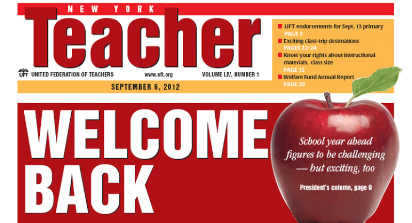New York Teacher Cover